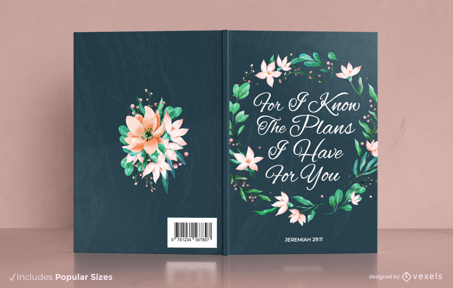Jeremiah 29 11 quote book cover design