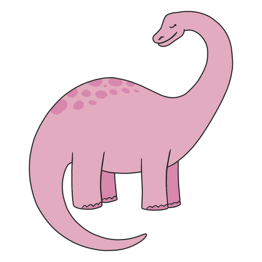 dinosaurio rosa Diseño PNG