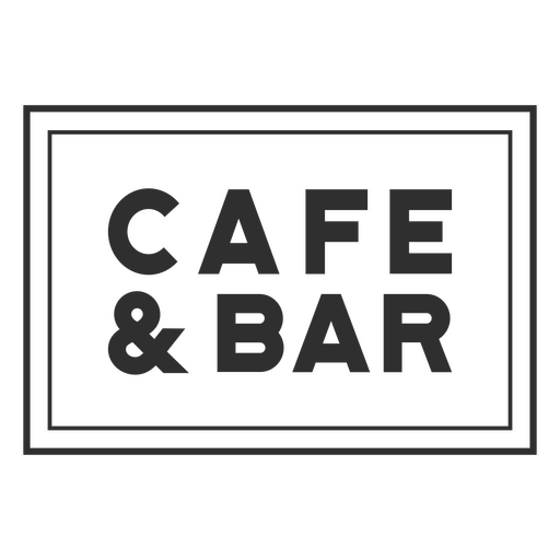 Póster de cafetería y bar Diseño PNG