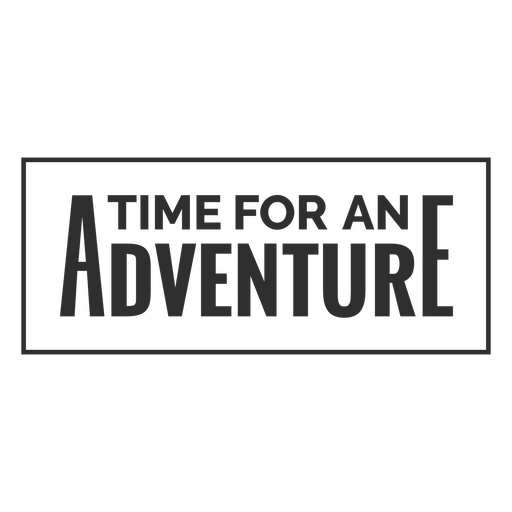 Time for an adventure poster PNG Design