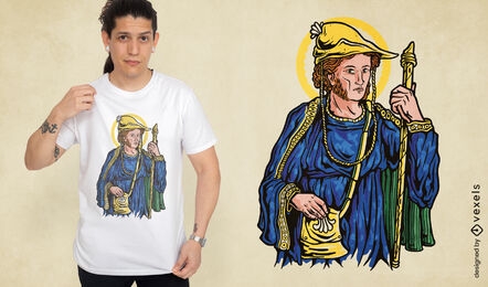 Saint Guillermo religious t-shirt design