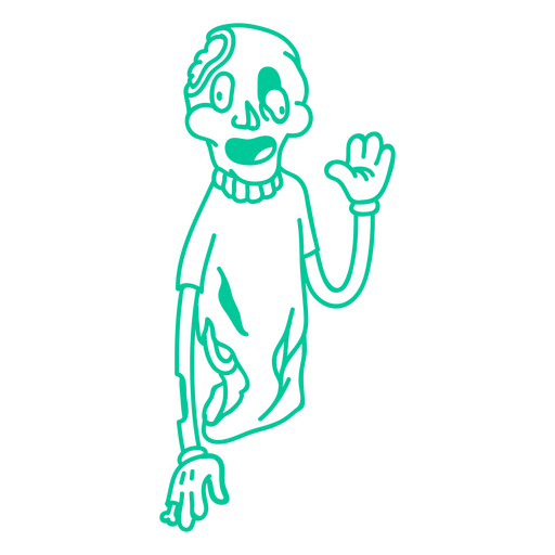 Desenho retrô zumbi Desenho PNG