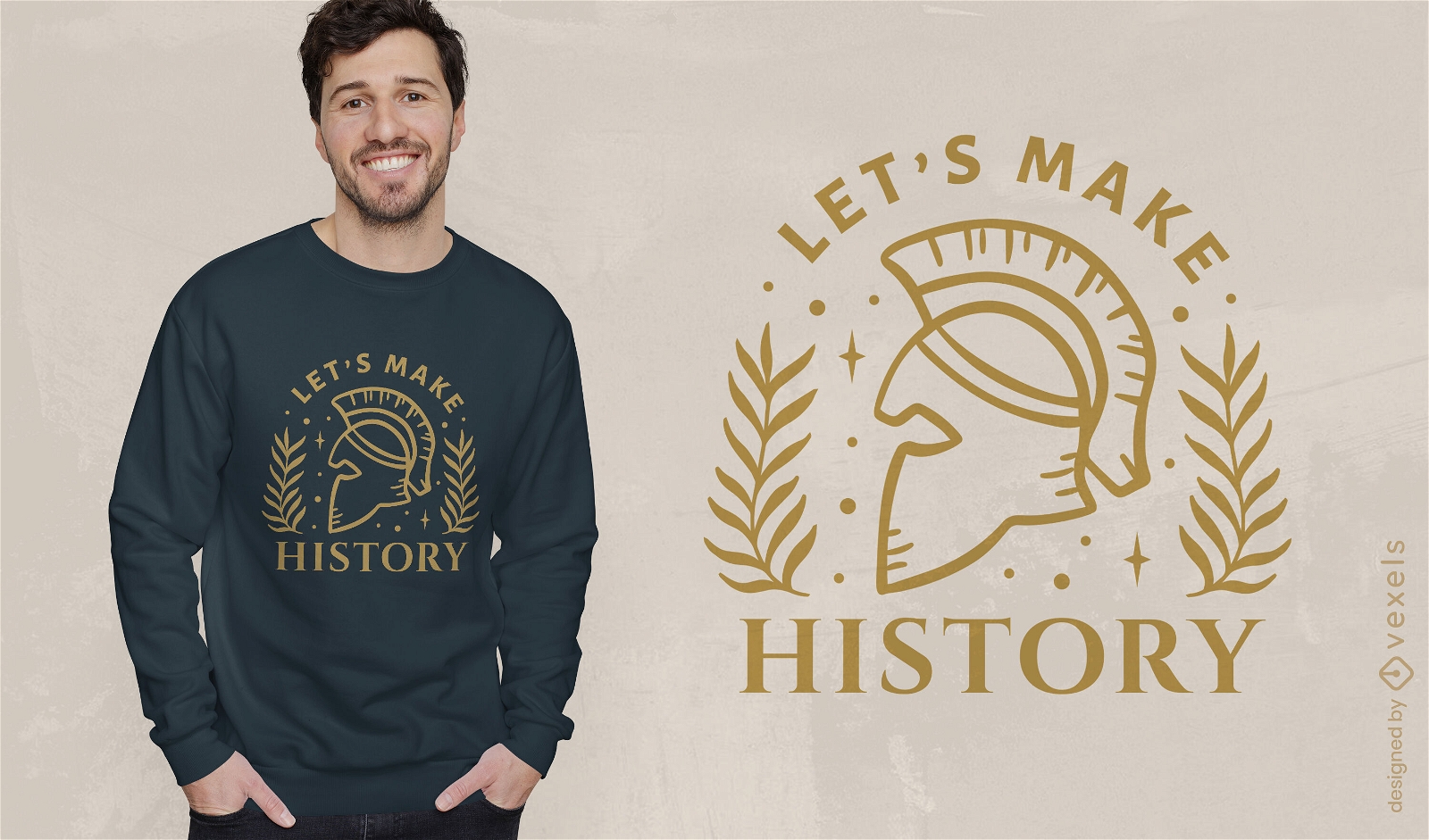 Knight history t-shirt design