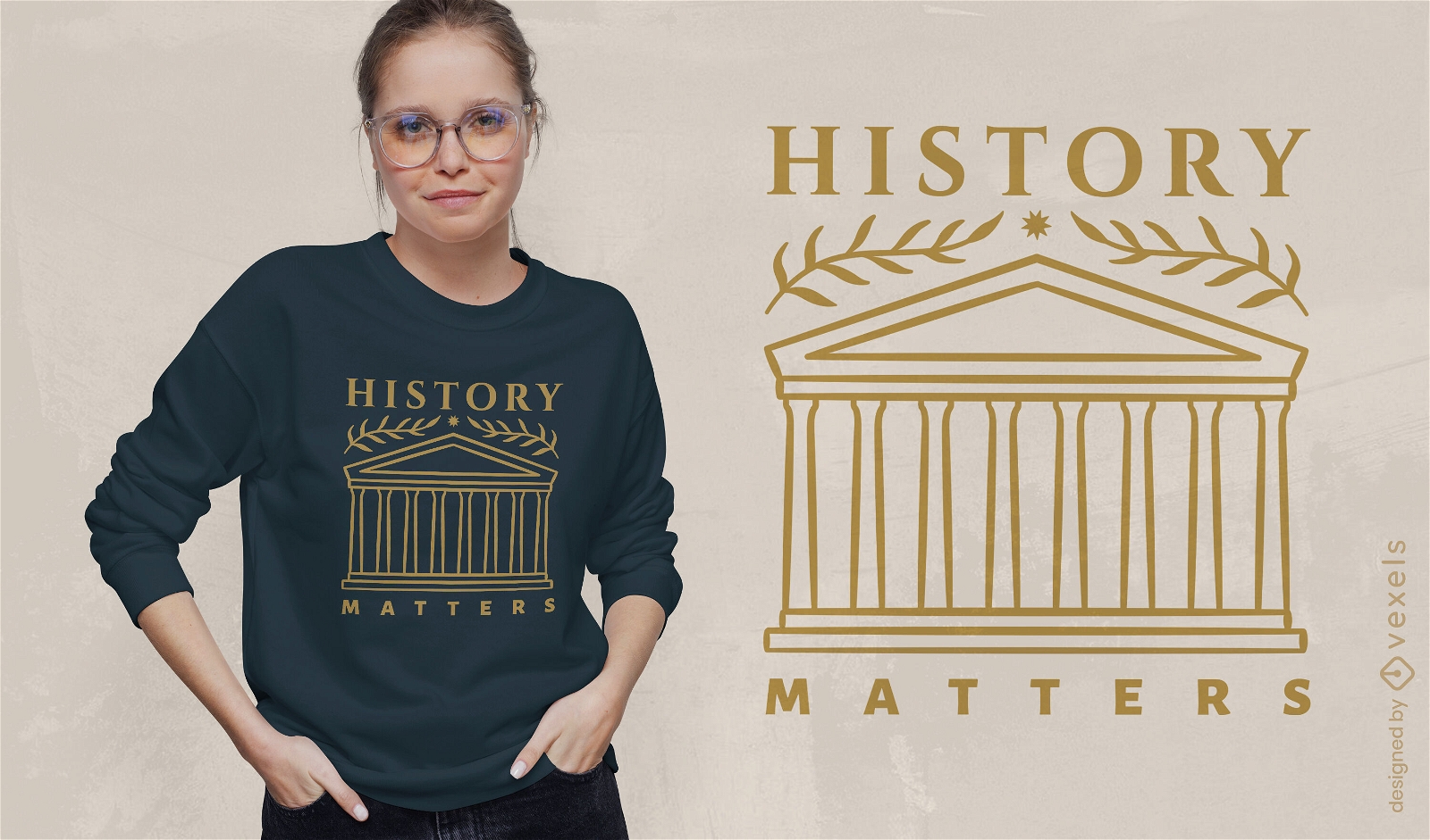 Geschichte zählt T-Shirt-Design