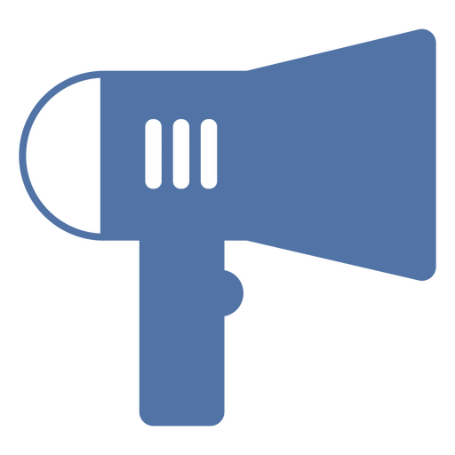 Speaker blue icon PNG Design