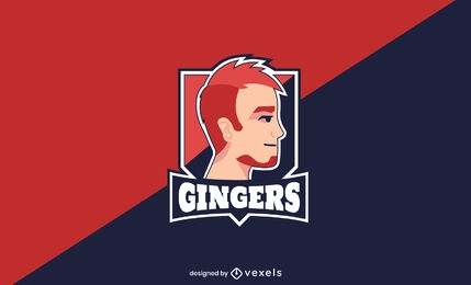 Ginger man logo design