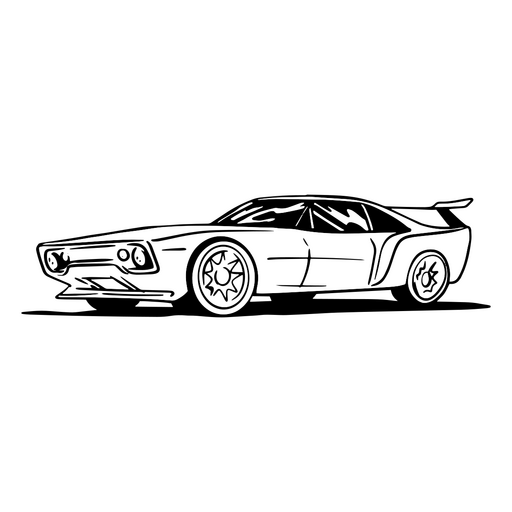 Hand-drawn sketch of top-notch automobile PNG Design