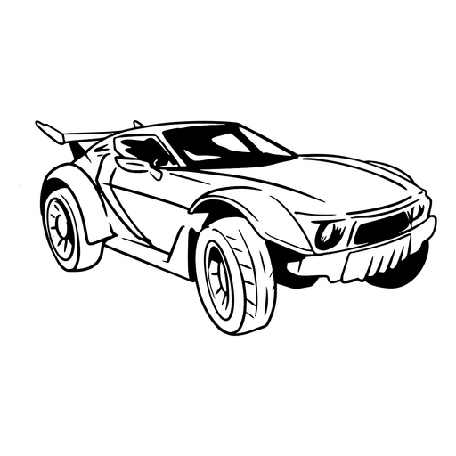 Esboço desenhado à mão de carro premium Desenho PNG