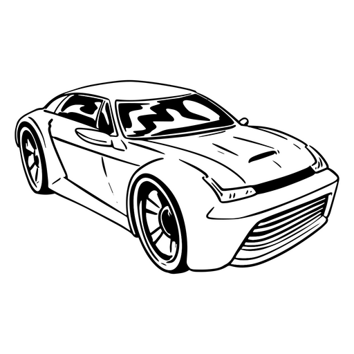 Top-quality automobile hand-drawn sketch PNG Design