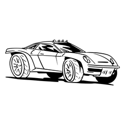 Hand-drawn Sketch Of Luxury Car PNG & SVG Design For T-Shirts