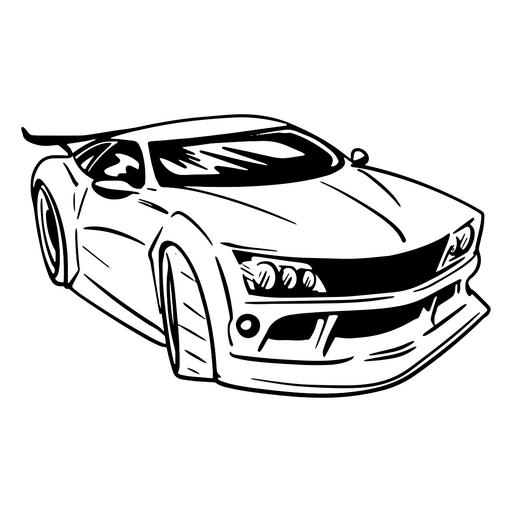 Desenho de mão de carro premium Desenho PNG