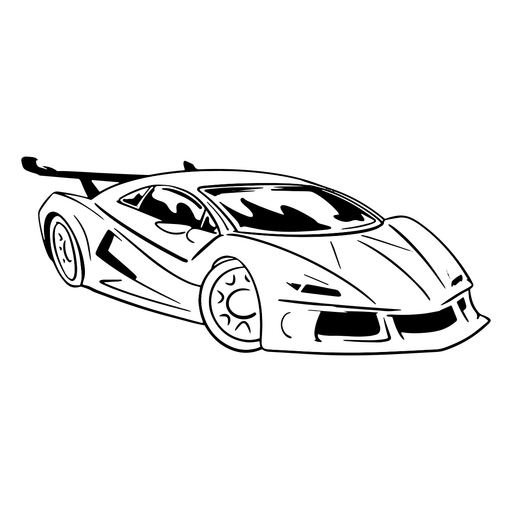 High-quality car hand drawing PNG Design