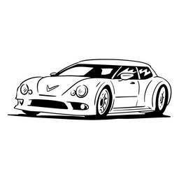 Hand Draw Speed Sport Car Logo PNG Images