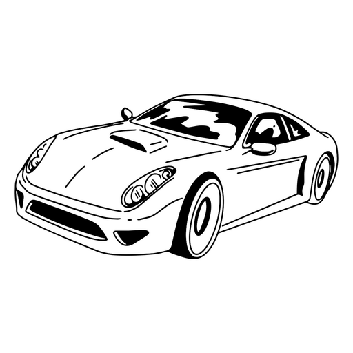 High-end vehicle hand-drawn sketch PNG Design