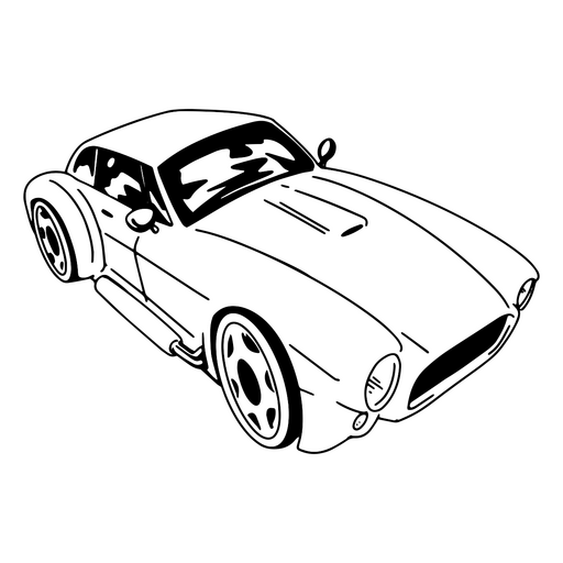 Luxury automobile hand-drawn sketch PNG Design
