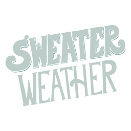 Pullover-Wetteretikett PNG-Design