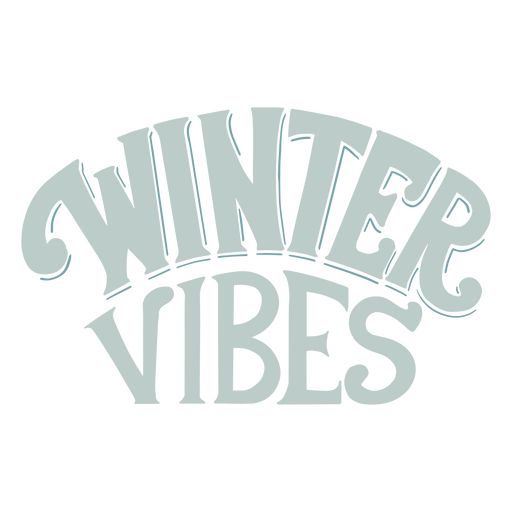 Winter vibes label PNG Design