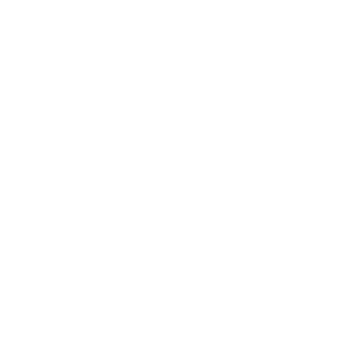Silueta blanca de una rata Diseño PNG