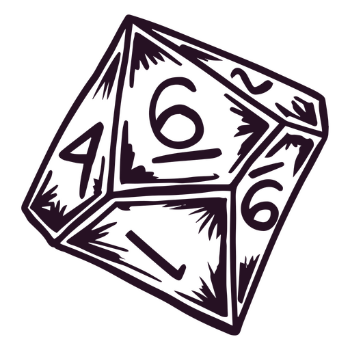 Dados de RPG poliédricos Desenho PNG