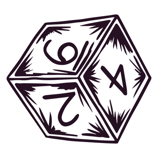 Role-playing game dice PNG Design