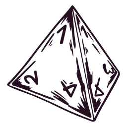 Pyramyd dice PNG Design