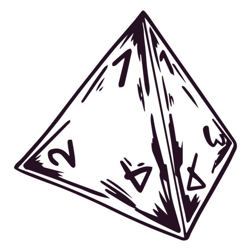 Pyramidenwürfel PNG-Design