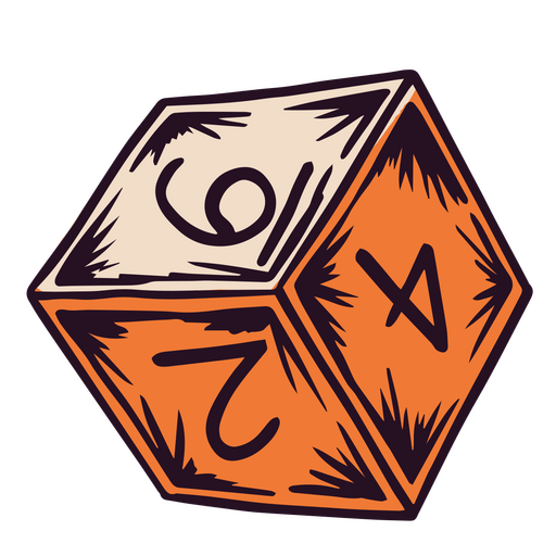 Dice for a luck-based game PNG Design