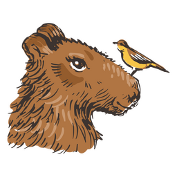 Capivara Desenho Art Illustrator, capivara, mamífero, outros png