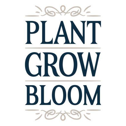 Pflanzen wachsen, blühen, inspirierende Tafel PNG-Design