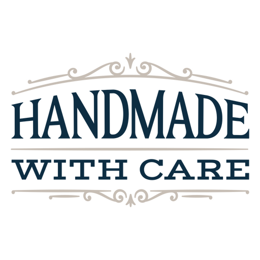 Handmade with care inspirational board PNG Design