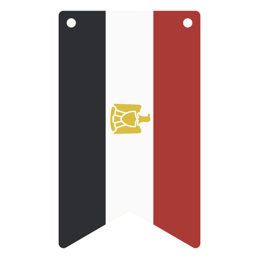 Ägyptische Nationalflagge PNG-Design