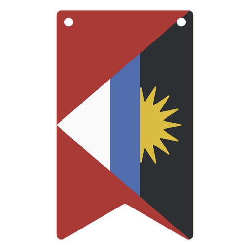 A bandeira nacional de Antígua e Barbuda Desenho PNG