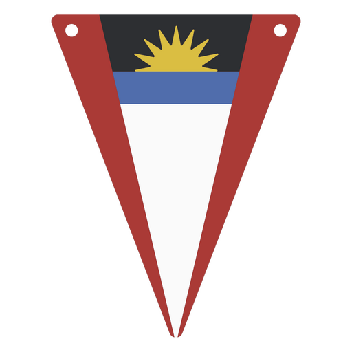 La bandera nacional de Antigua y Barbuda Diseño PNG