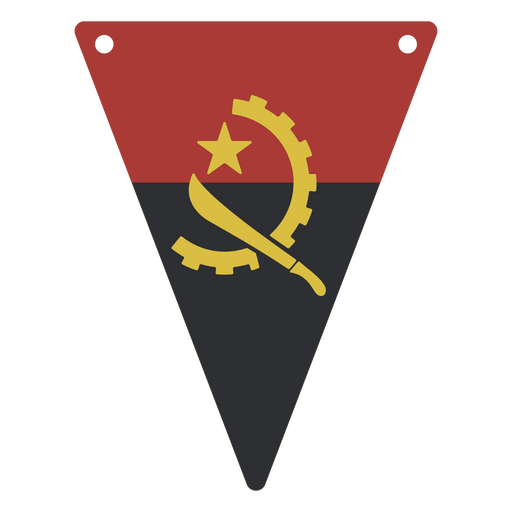 A bandeira nacional de Angola Desenho PNG