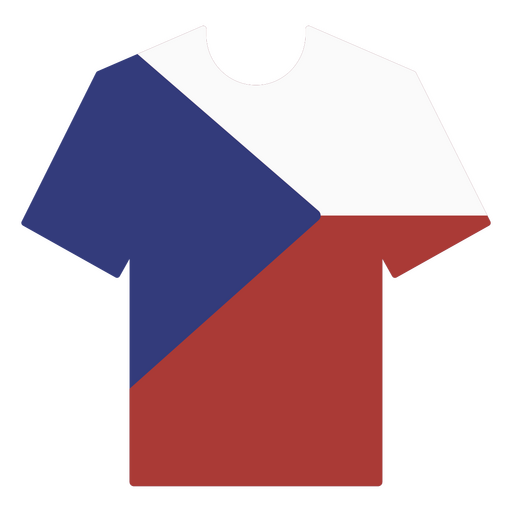 camiseta de futbol de la republica checa Diseño PNG
