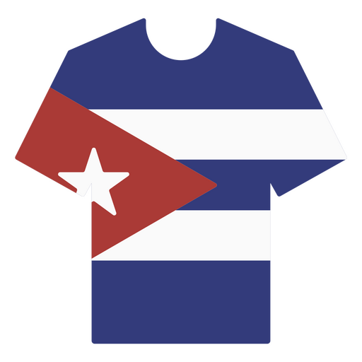 camiseta de futbol de cuba Diseño PNG