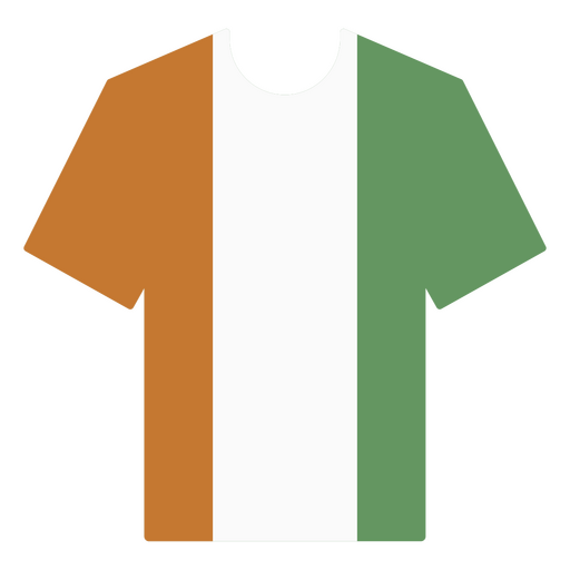 Camiseta de fútbol de Irlanda Diseño PNG