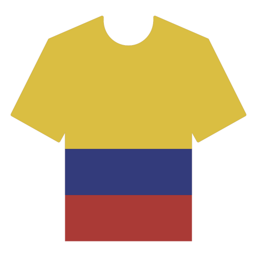 Kolumbien Fußballtrikot PNG-Design