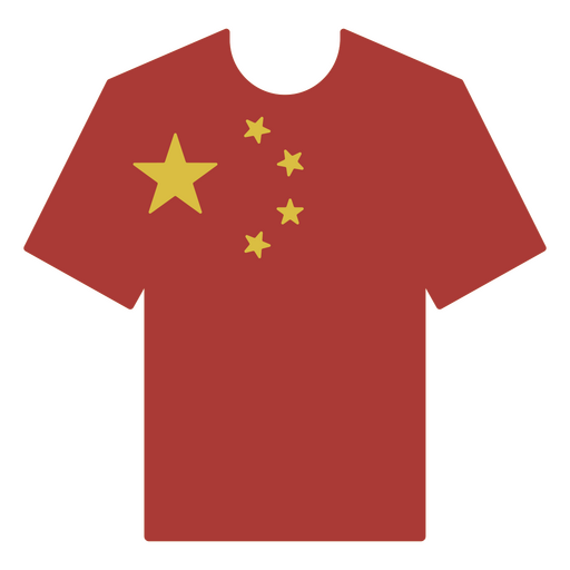 camiseta de fútbol china Diseño PNG