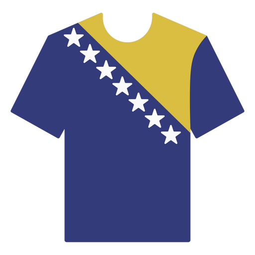 Camiseta de fútbol de Bosnia y Herzegovina Diseño PNG