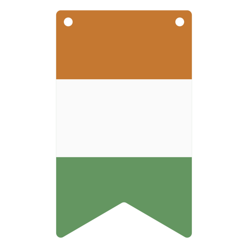 Irlands Nationalflagge PNG-Design