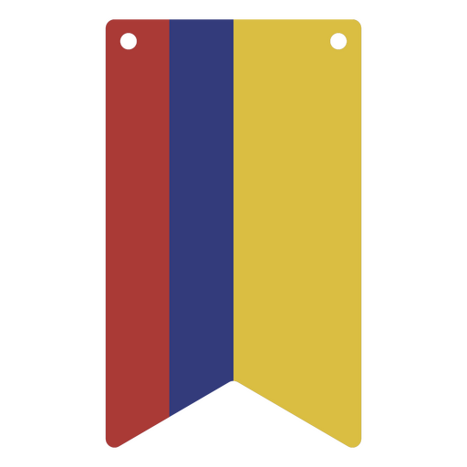 Colombian national flag PNG Design