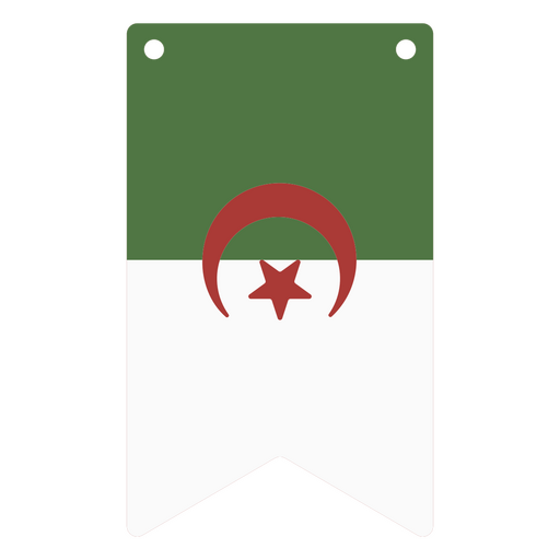 Bandera nacional de Argelia Diseño PNG