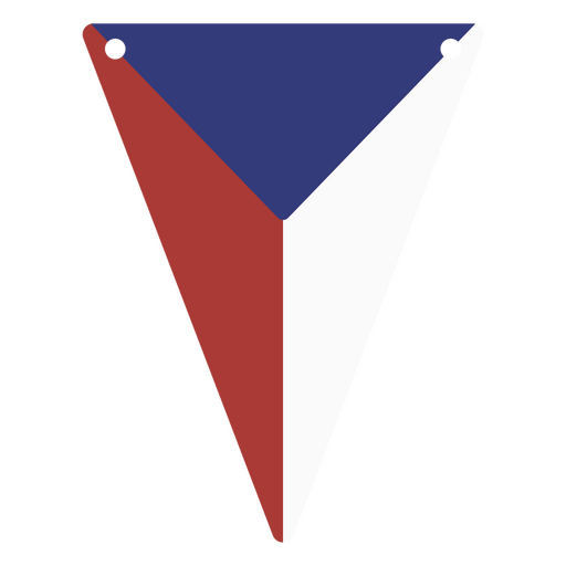 A bandeira nacional da República Checa Desenho PNG