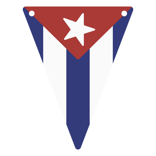 Die Nationalflagge von Kuba PNG-Design