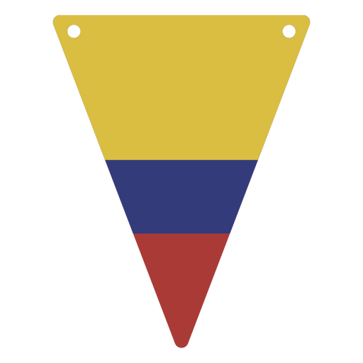 A bandeira nacional da Colômbia Desenho PNG
