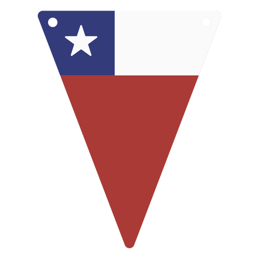 La bandera nacional de Chile Diseño PNG