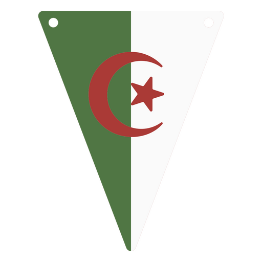 La bandera nacional de Argelia Diseño PNG