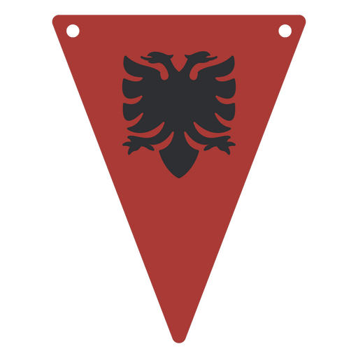 Die Nationalflagge von Albanien PNG-Design