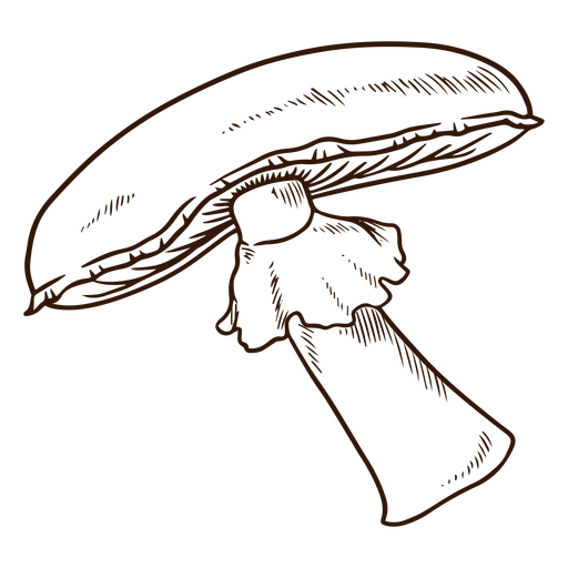 Delectable mushroom PNG Design